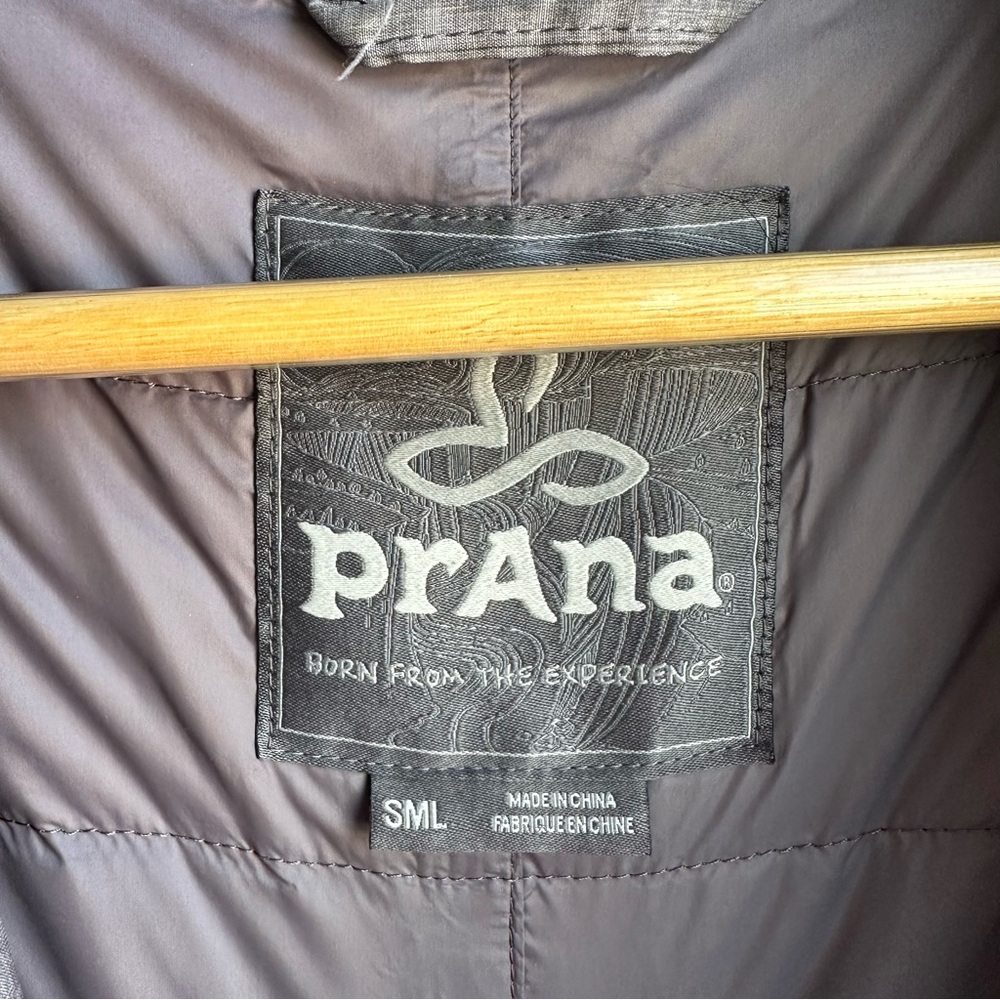 Prana Down Packable Puffer Small Gray Lavender - image 3